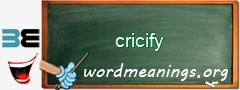 WordMeaning blackboard for cricify